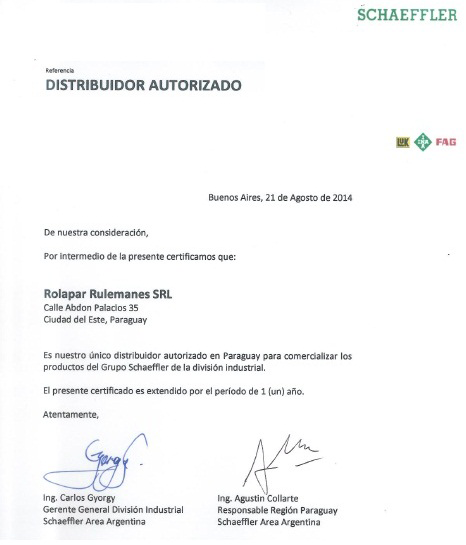 Autorización Rolapar